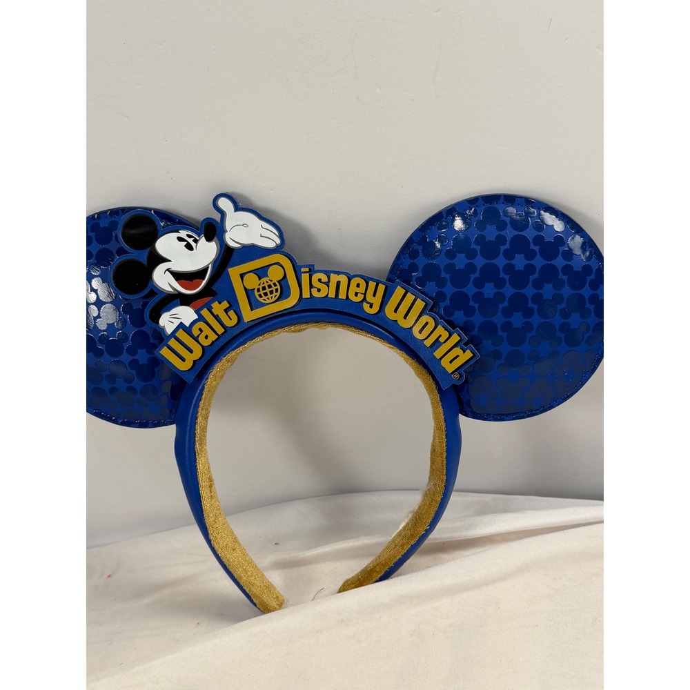 Disney Parks Walt Disney World Mickey Mouse Blue Ear Headband Theme Park Gear